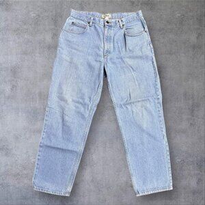 L.L.Bean Light Wash Denim Baggy Jeans – 35x30
